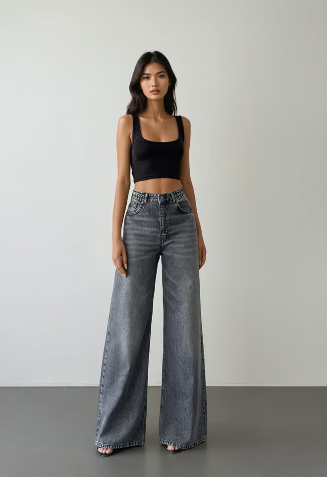 Veronica Jeans Grey