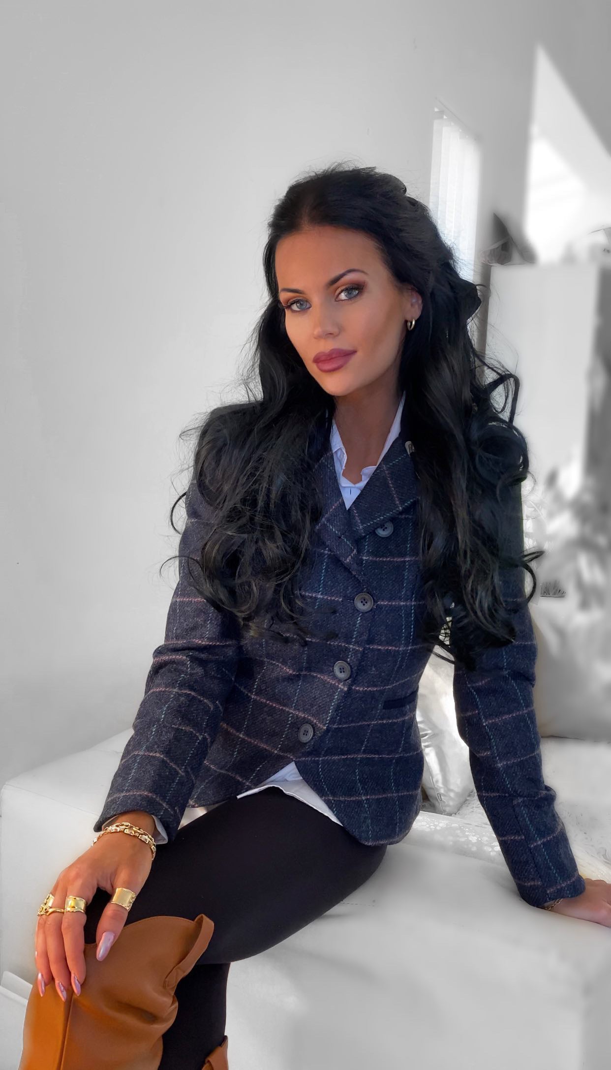 Blazer Sasha Tweed Navy Dreamer. Walker and Hawkes – Ladies Jack Murphy