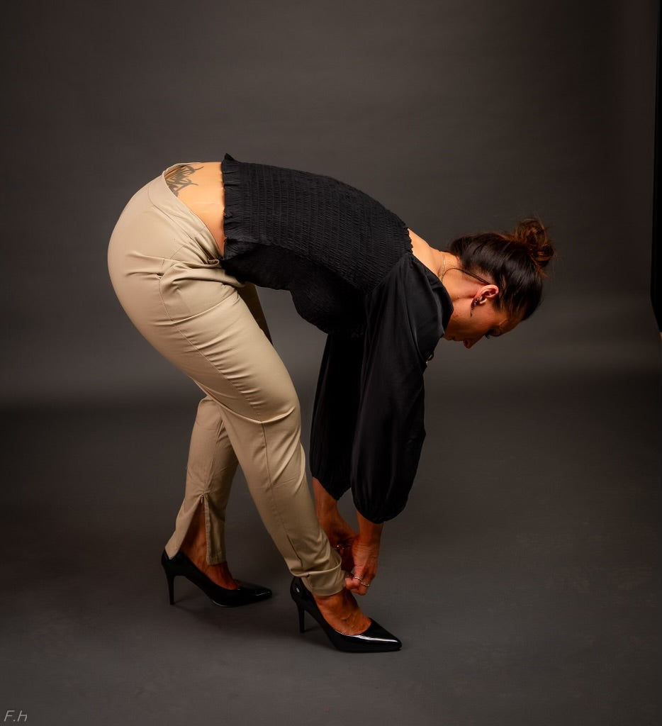 Buxur Boyfriend Loose Beige