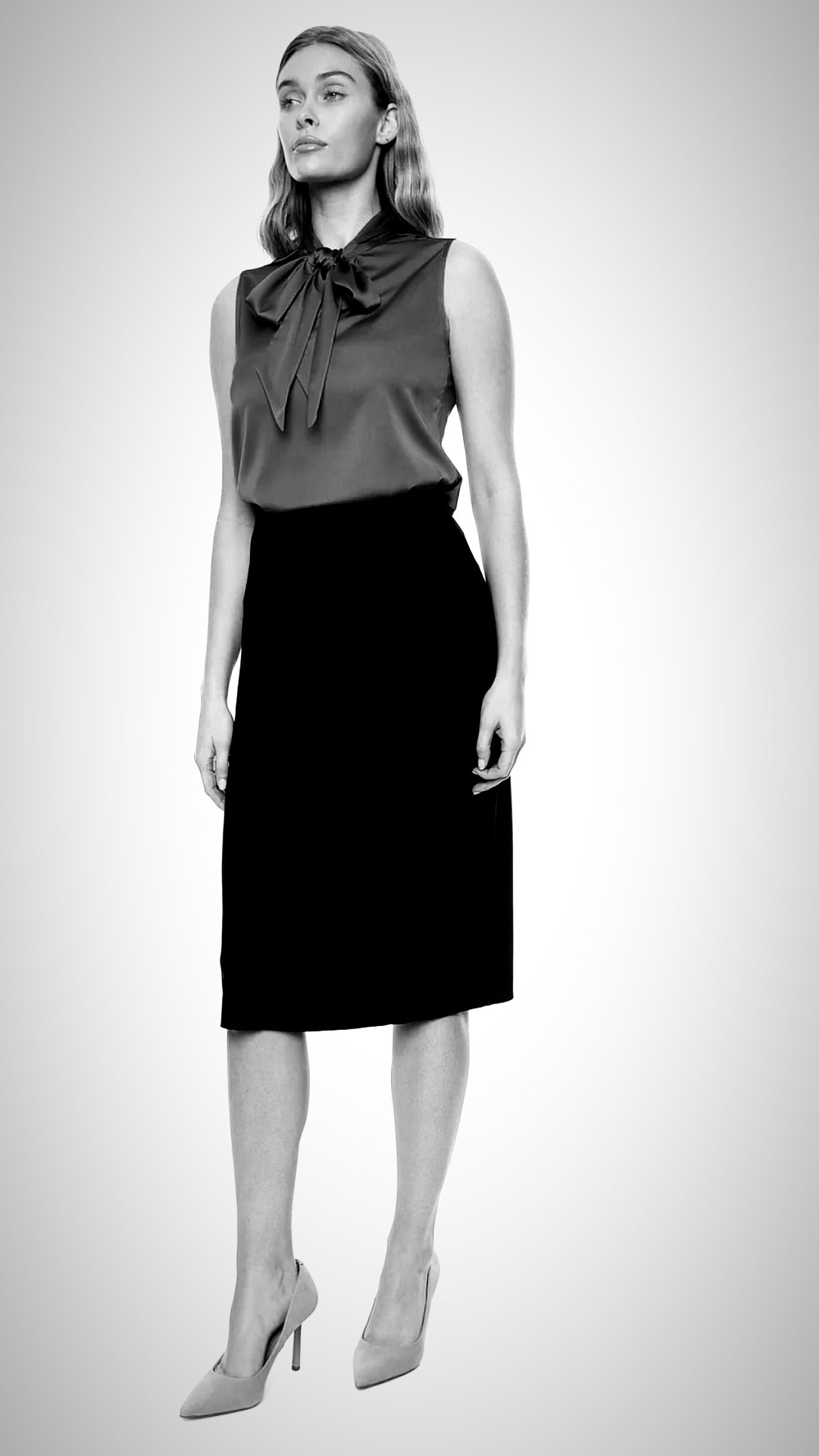 Skirt Satin Black Central Iceland