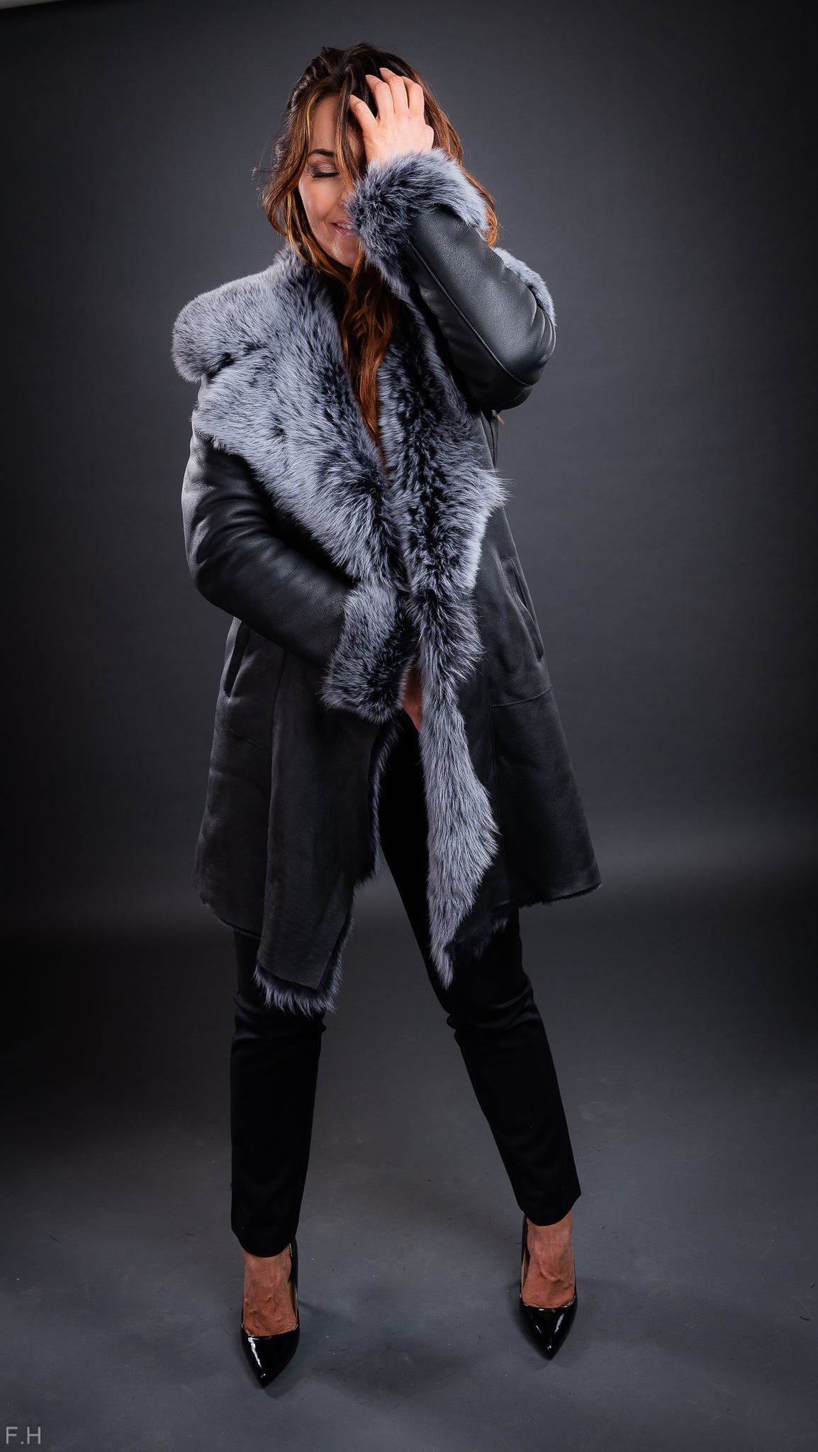 Mokkakápa Toscana Sheepskin SÉRPÖNTUN Central Iceland