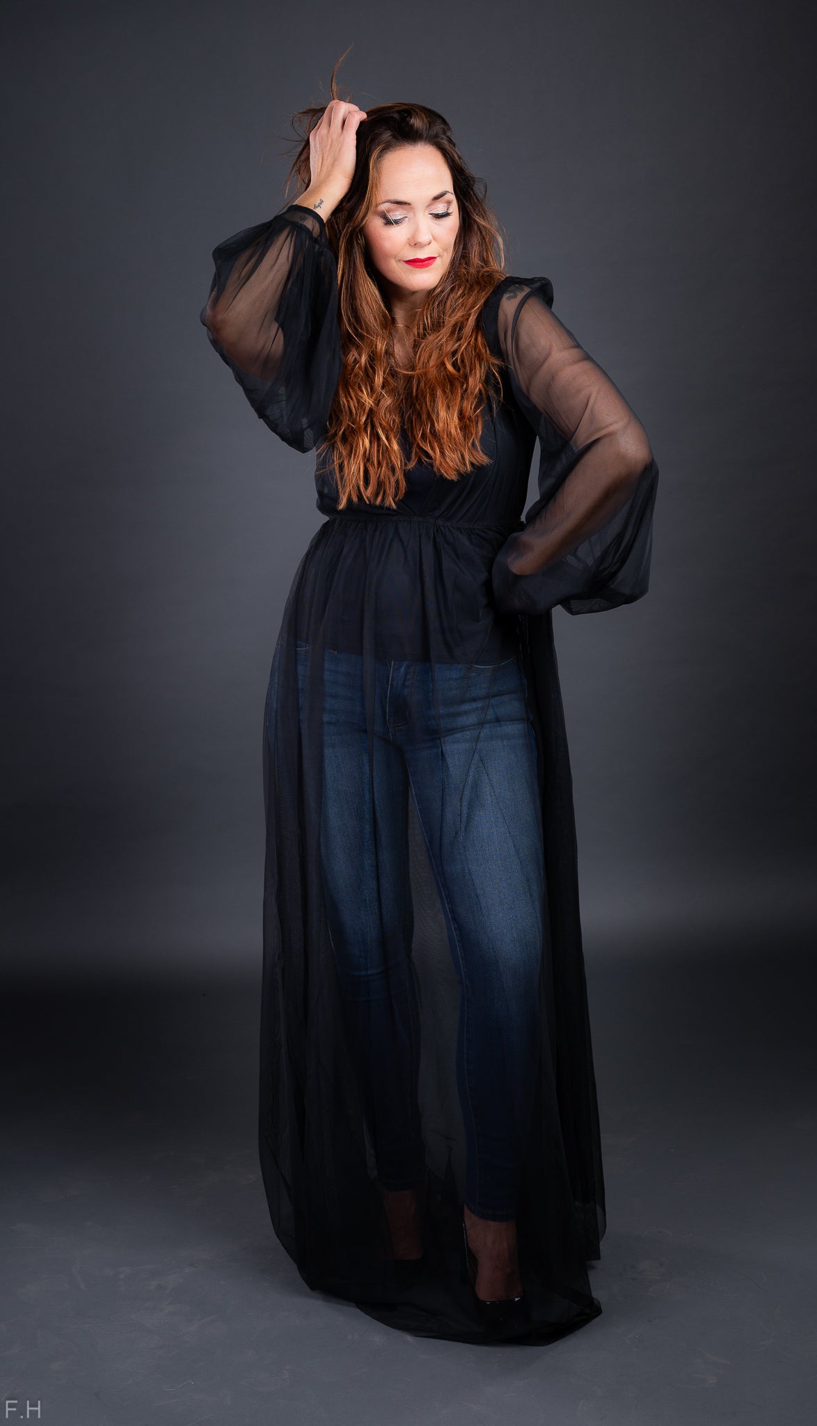 See-through kjóll 54223