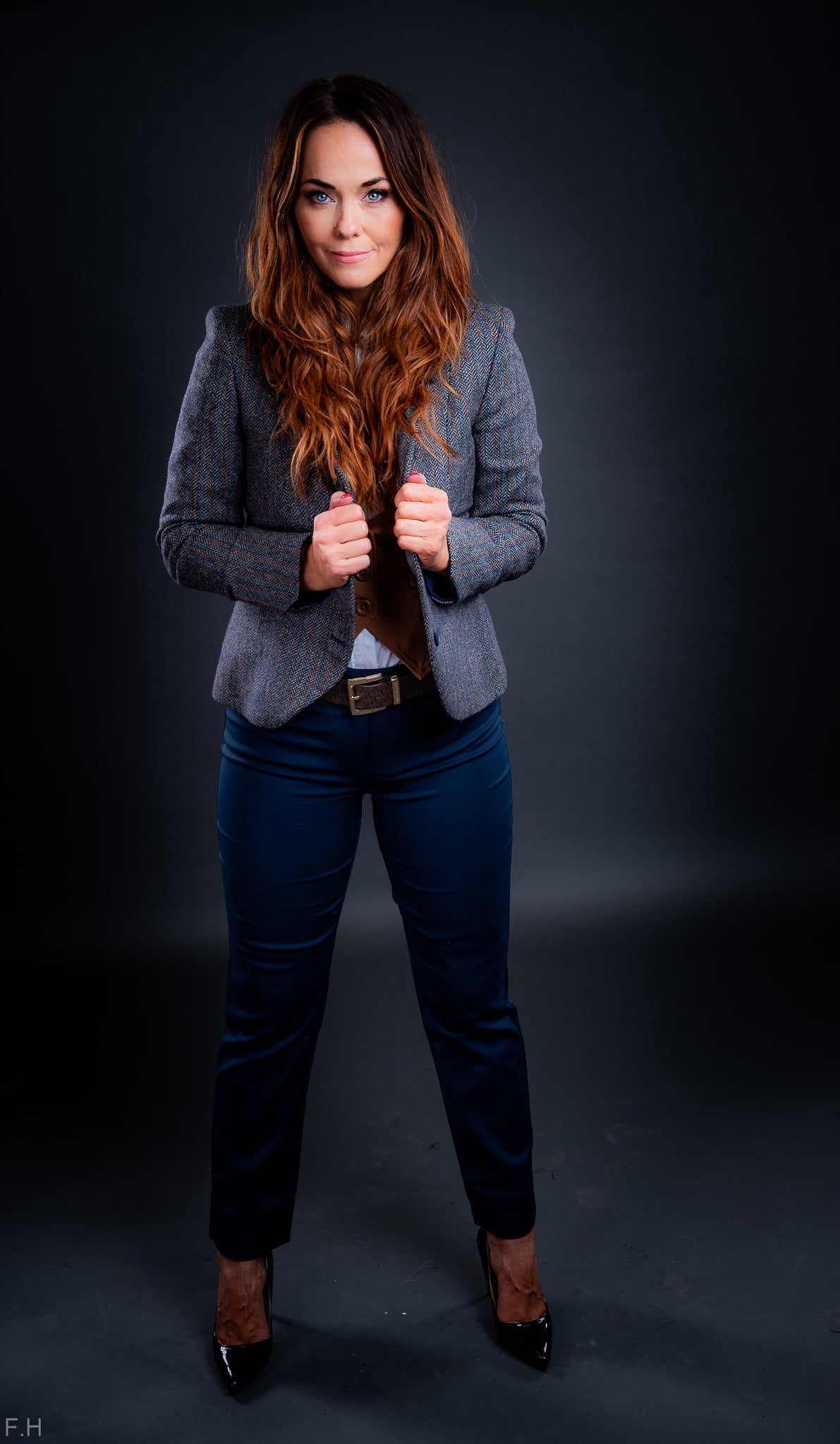 Blazer Sasha Tweed Blue Moon. Walker and Hawkes – Ladies Jack Murphy