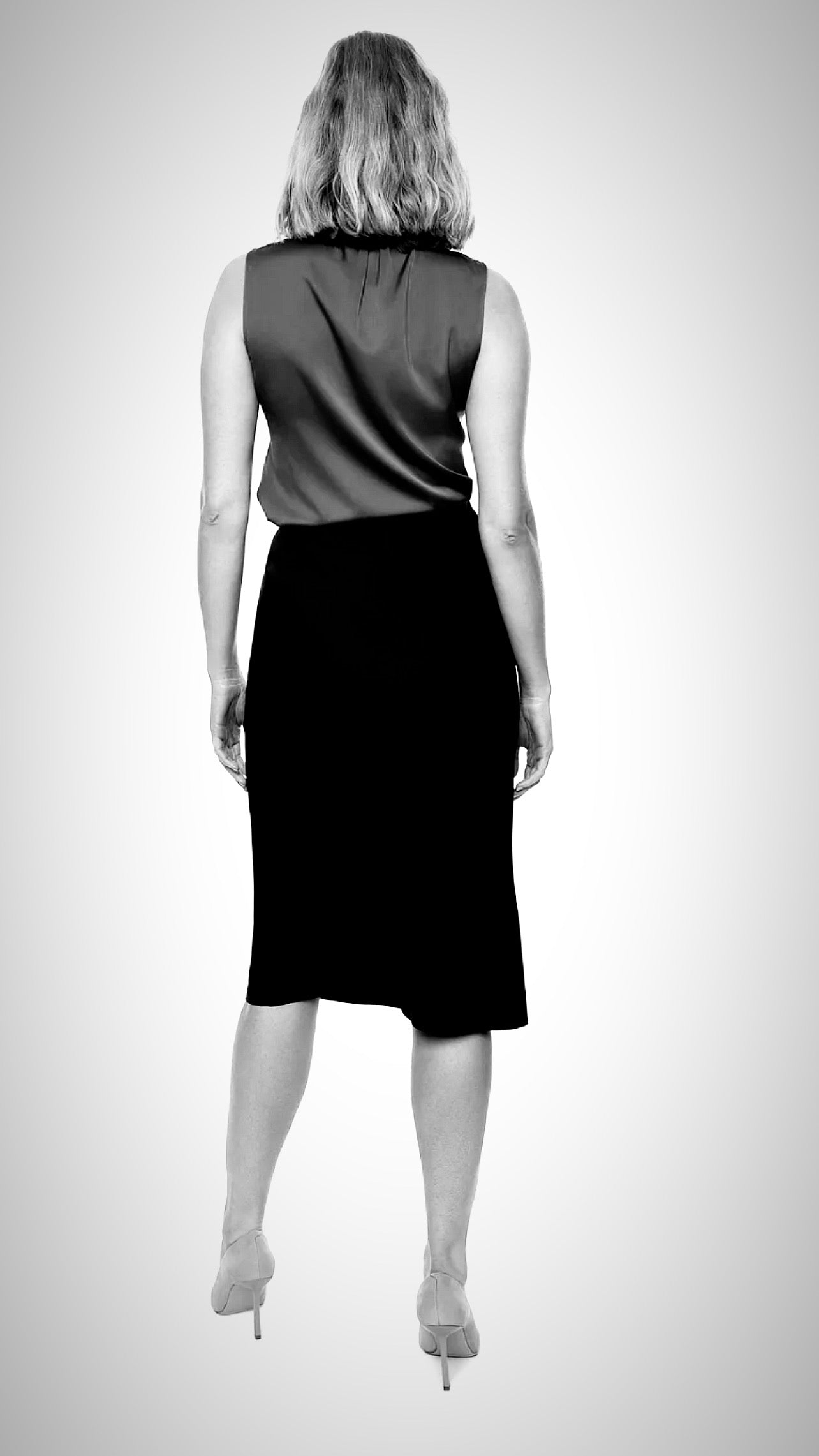 Skirt Satin Black
