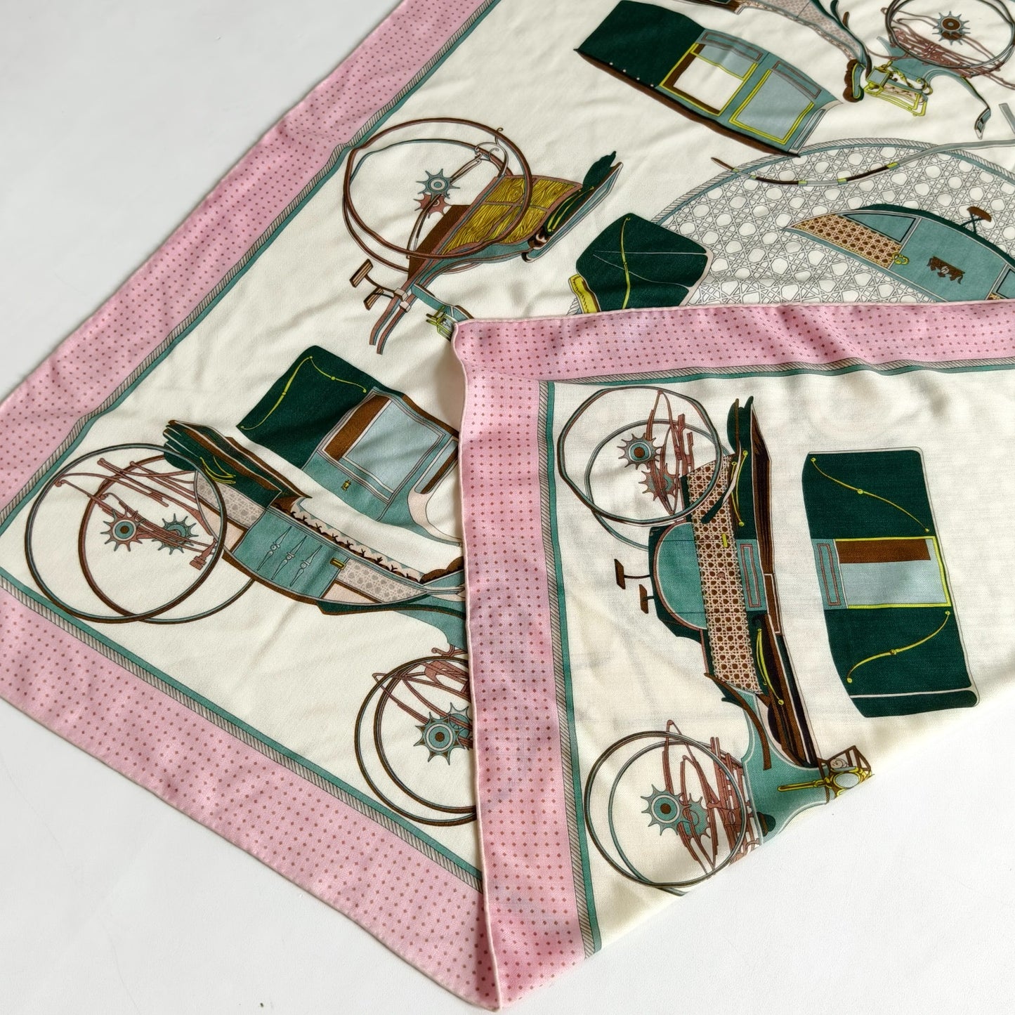 Royal Horse Scarf Pink/Beige