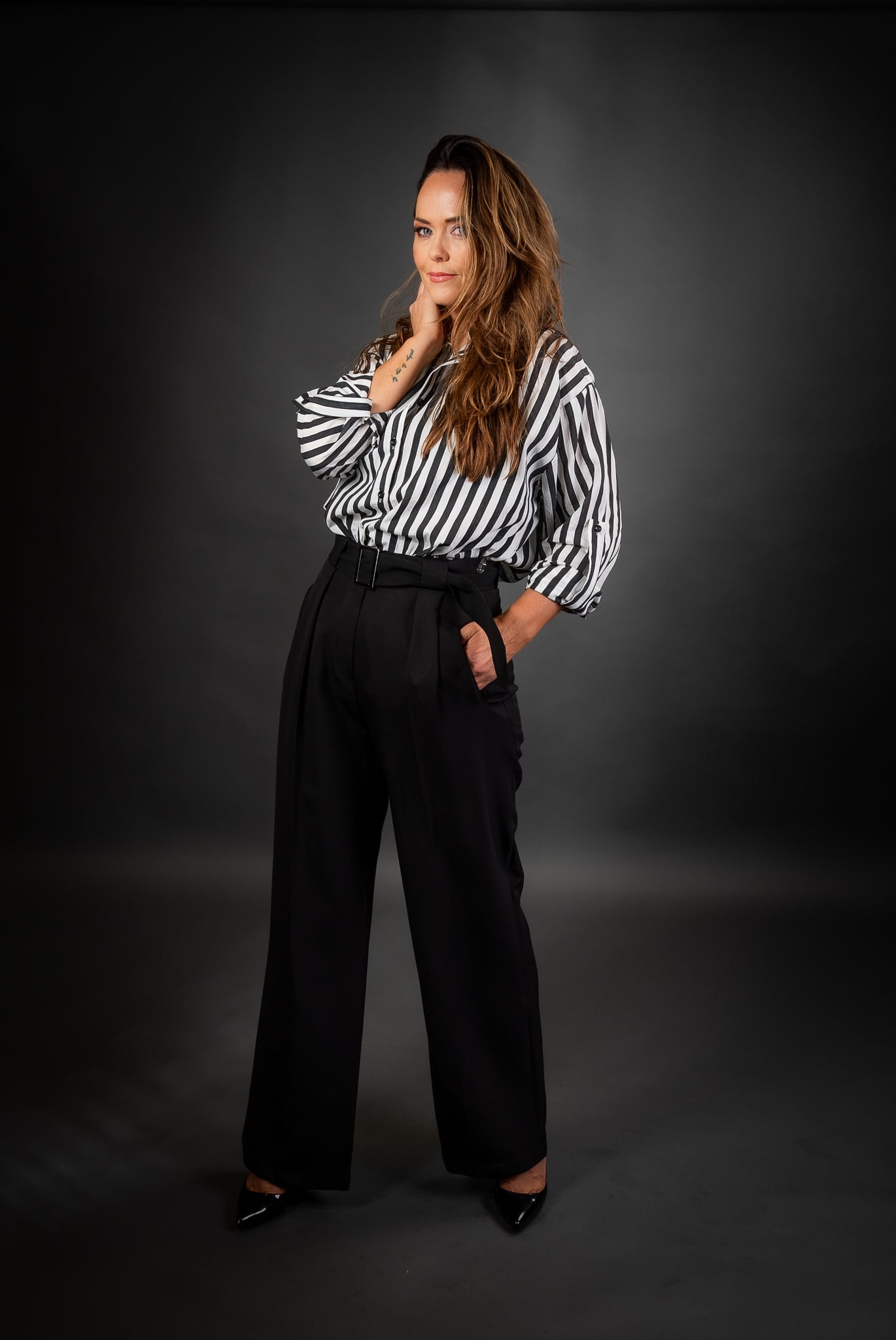 Sofia Striped Shirt Linen
