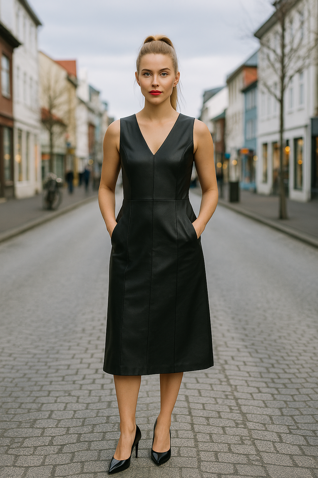 Veronica black dress Central Iceland