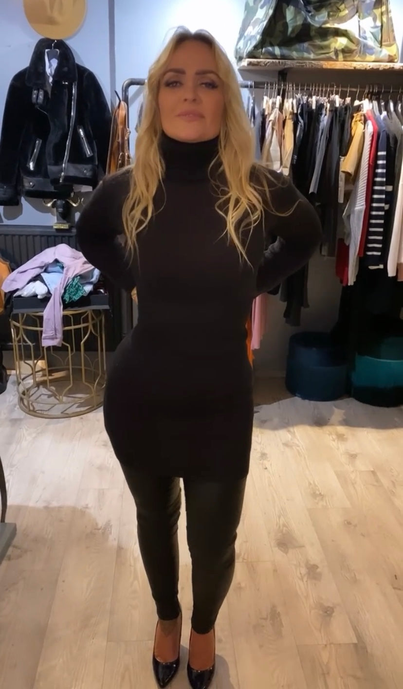 Peysa/kjóll rúllukragi 2384