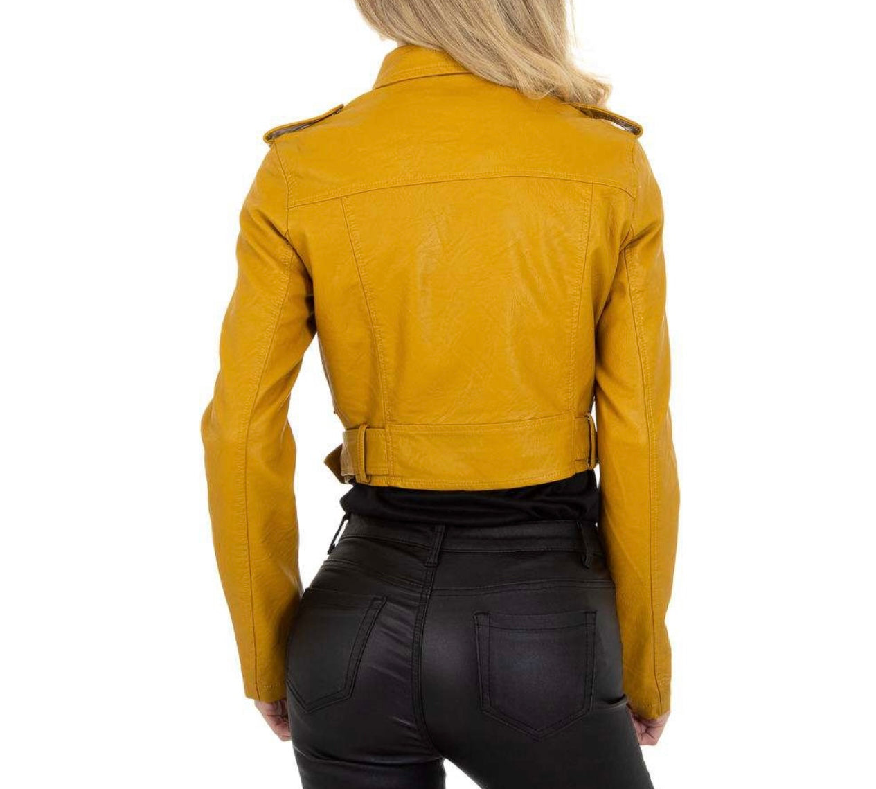 Brooklyn Leðurjakki Yellow