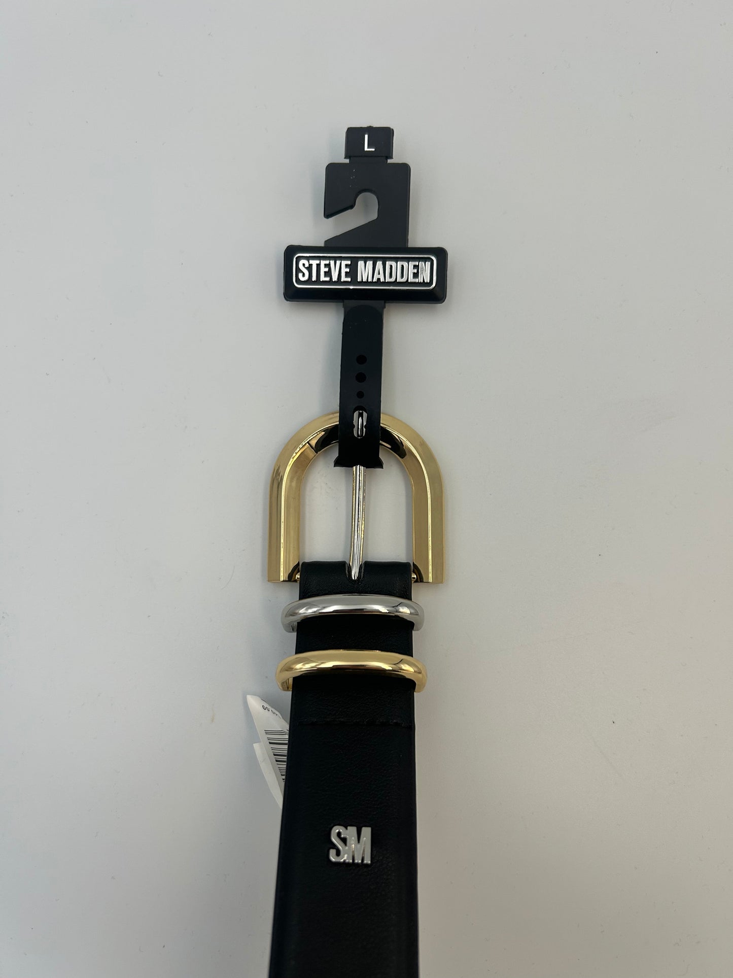 Belti Steve Madden Black Gyllt Silfur Central Iceland