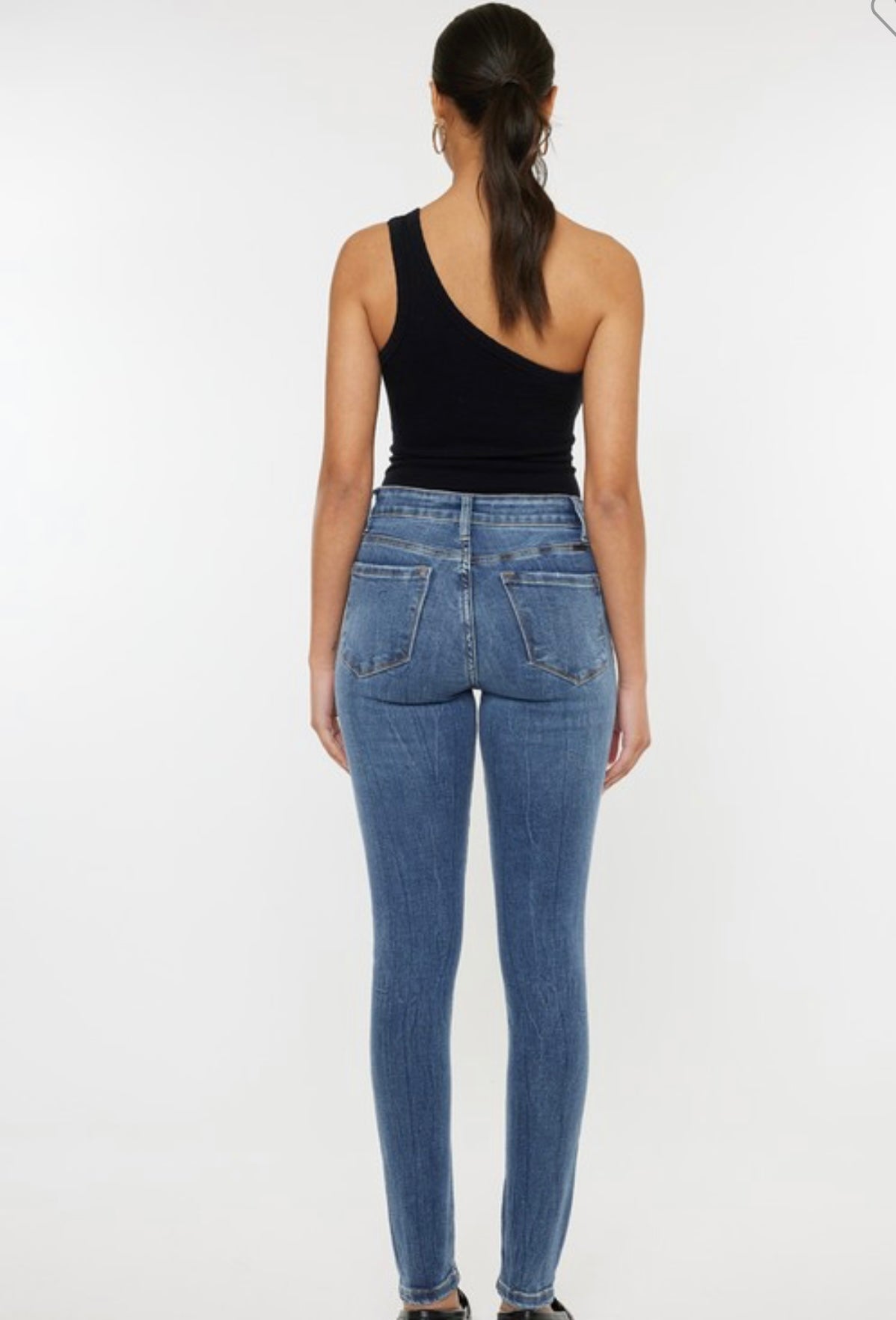 Gallabuxur KC 7085 Ljósar High Waist