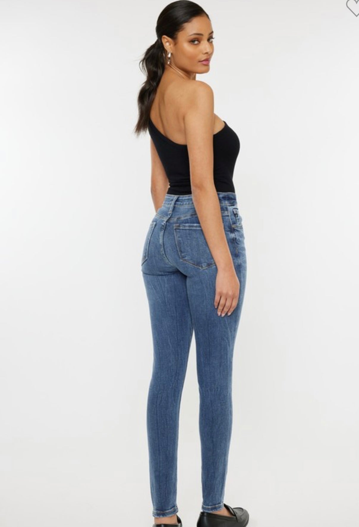 Gallabuxur KC 7085 Ljósar High Waist