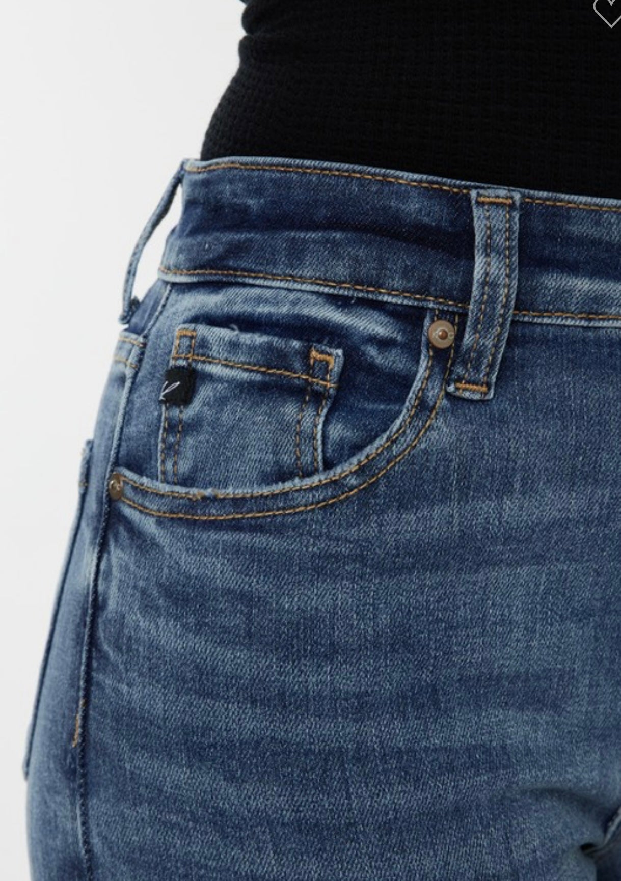 Gallabuxur KC 7085 Ljósar High Waist