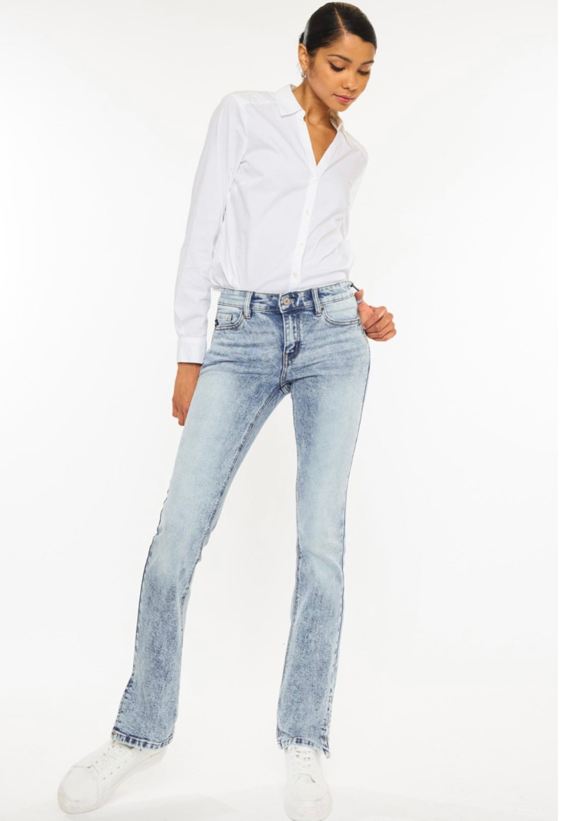 Gallabuxur KC Flare Jeans m/klauf 7995L