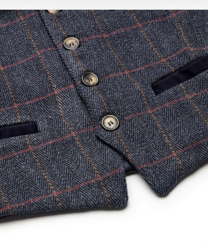 Vesti Herra Tweed Blue Central Iceland