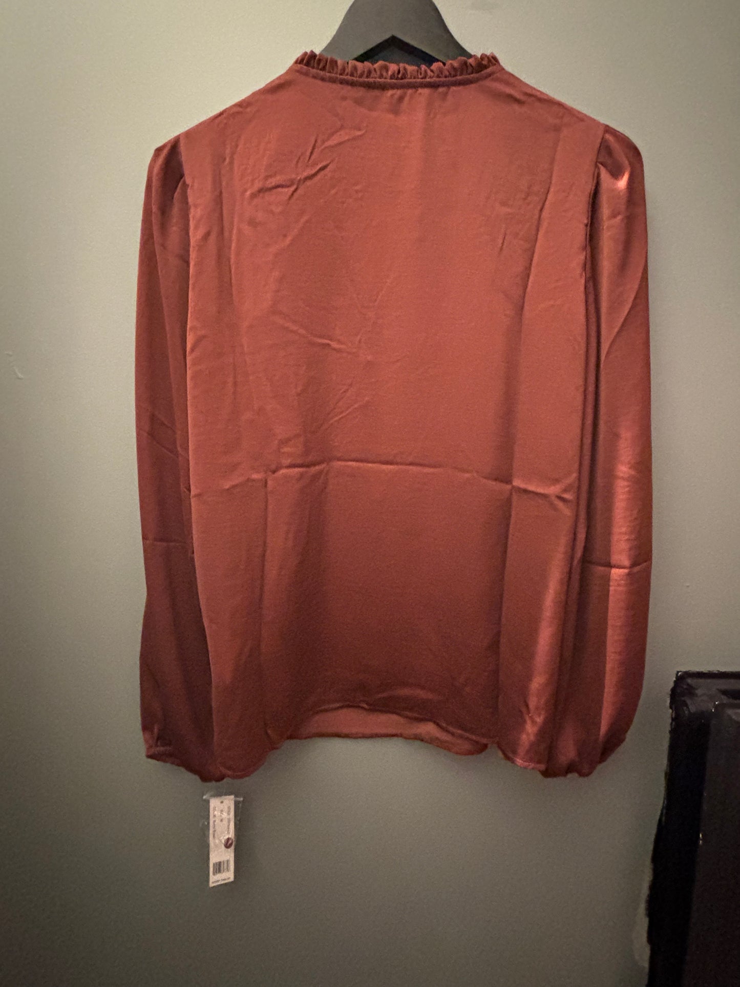 Blússa Satin Whiskey Brown