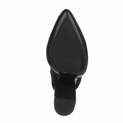 Paris High Heel Boots Black- 910S Central Iceland