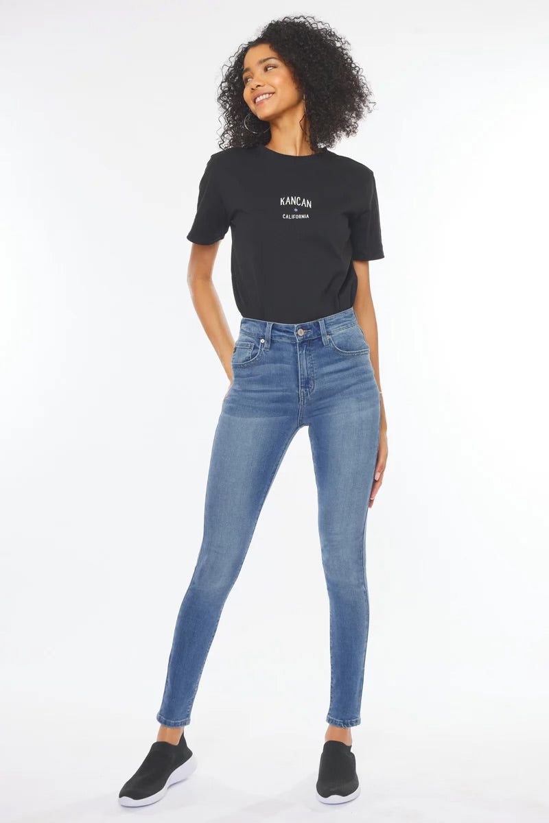 Gallabuxur KC 7085 Ljósar High Waist