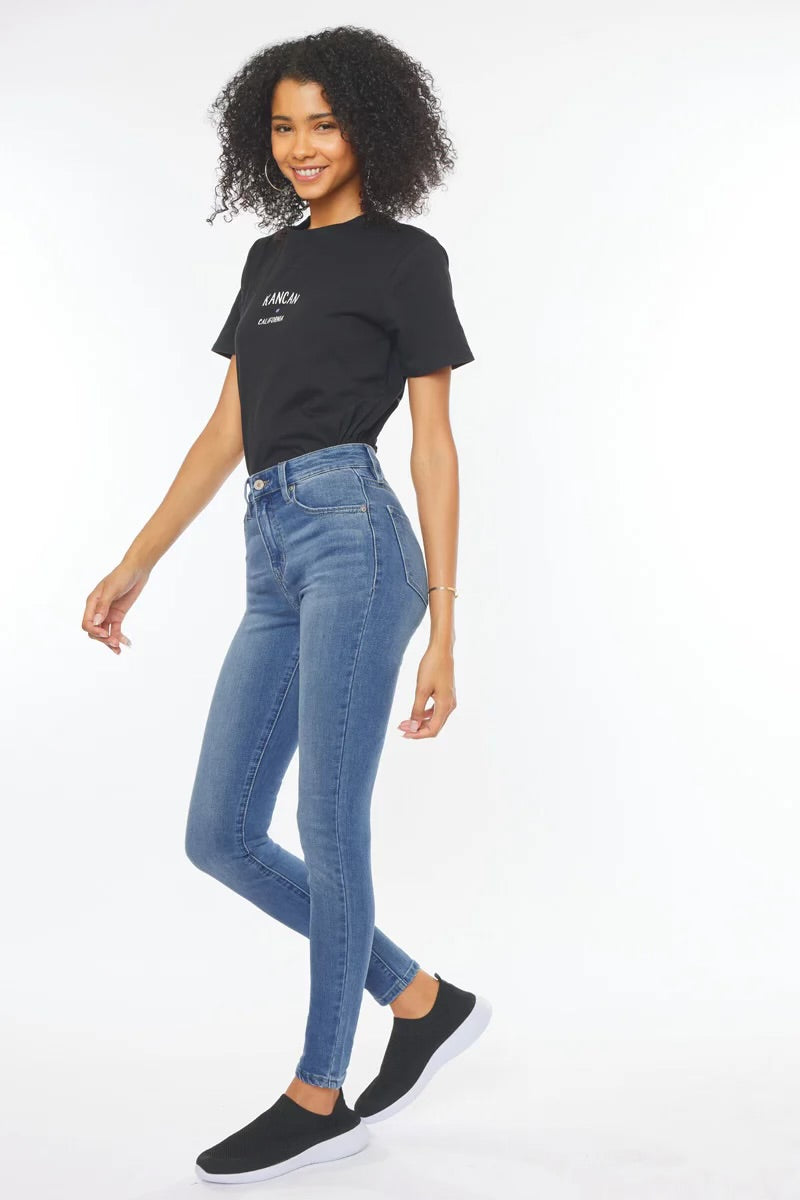 Gallabuxur KC 7085 Ljósar High Waist
