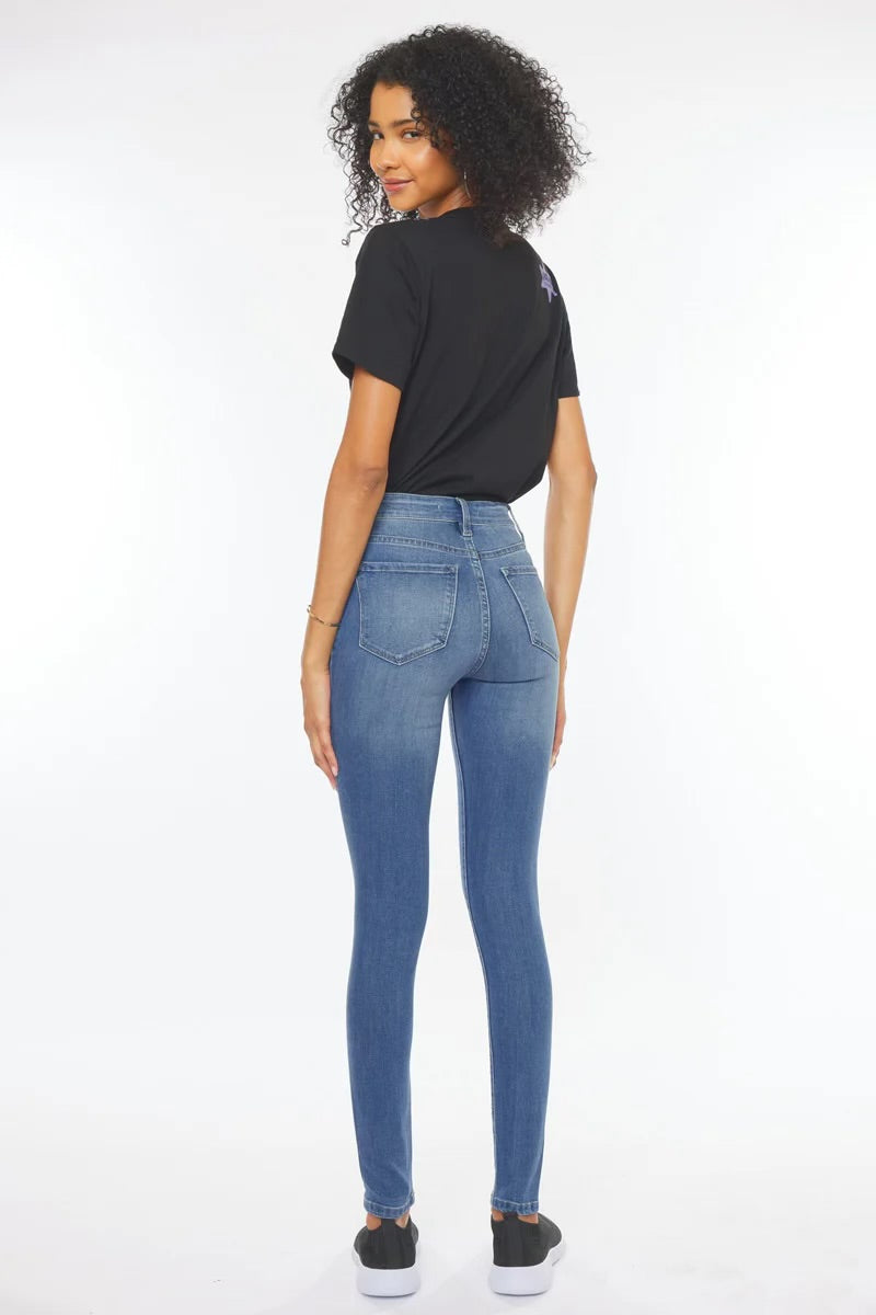 Gallabuxur KC 7085 Ljósar High Waist