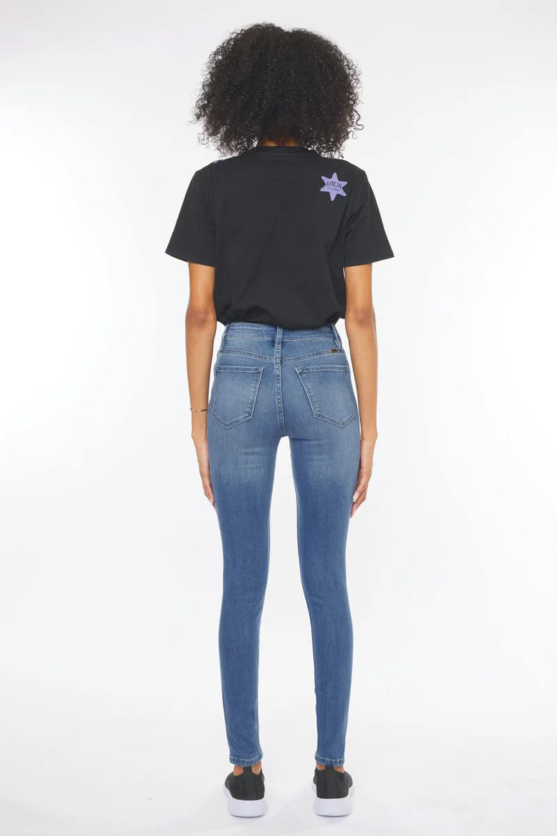 Gallabuxur KC 7085 Ljósar High Waist