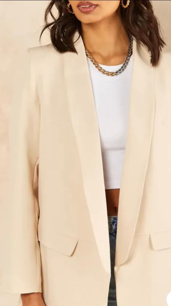 Blazer Beige Oversized 66001
