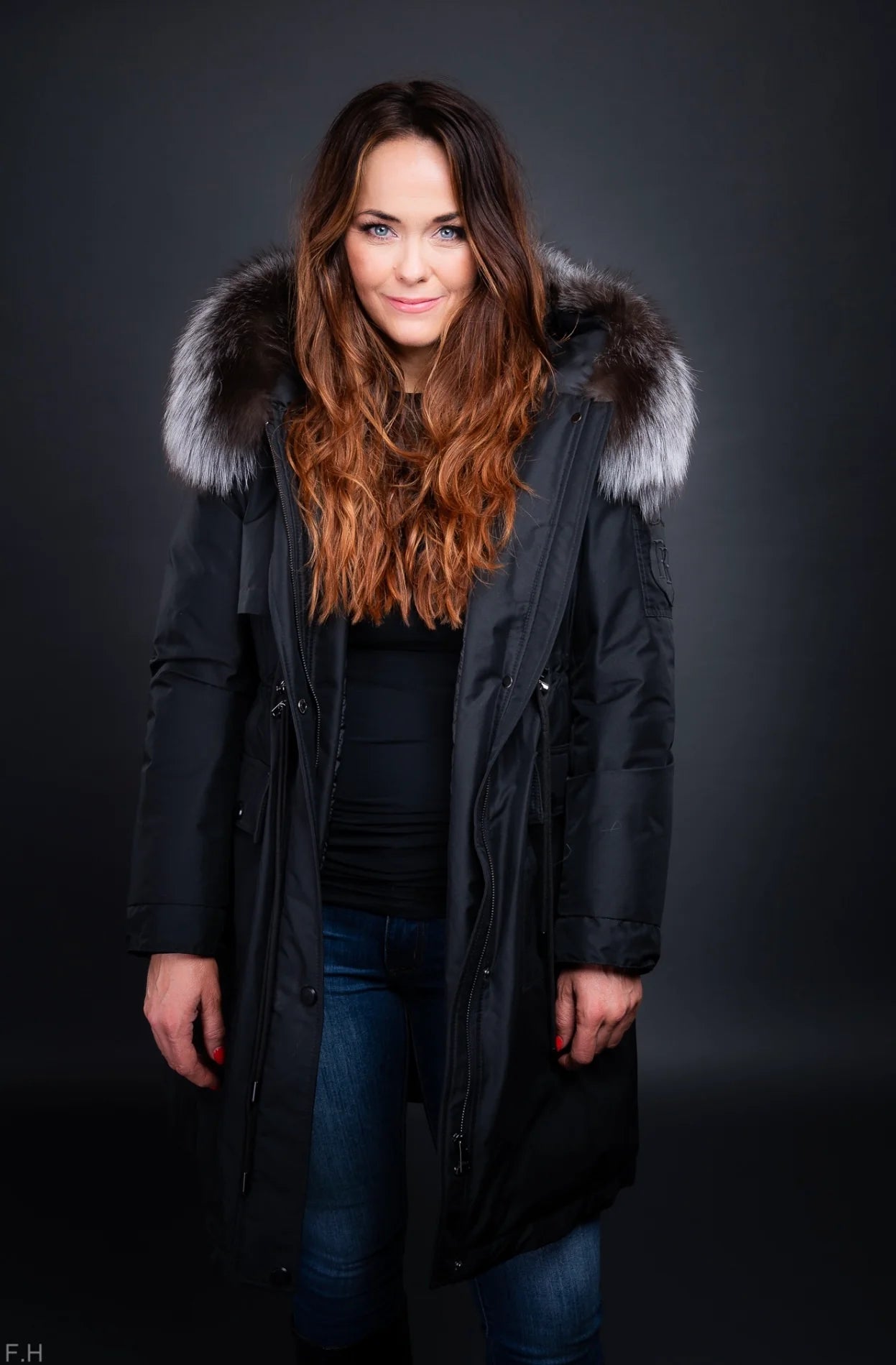 Akureyri Parka - Silfur Refur - Ekta feldur