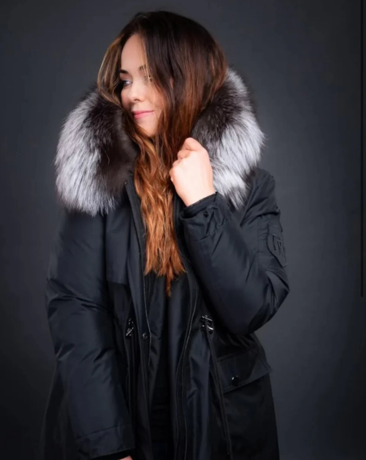 Akureyri Parka - Silfur Refur - Ekta feldur