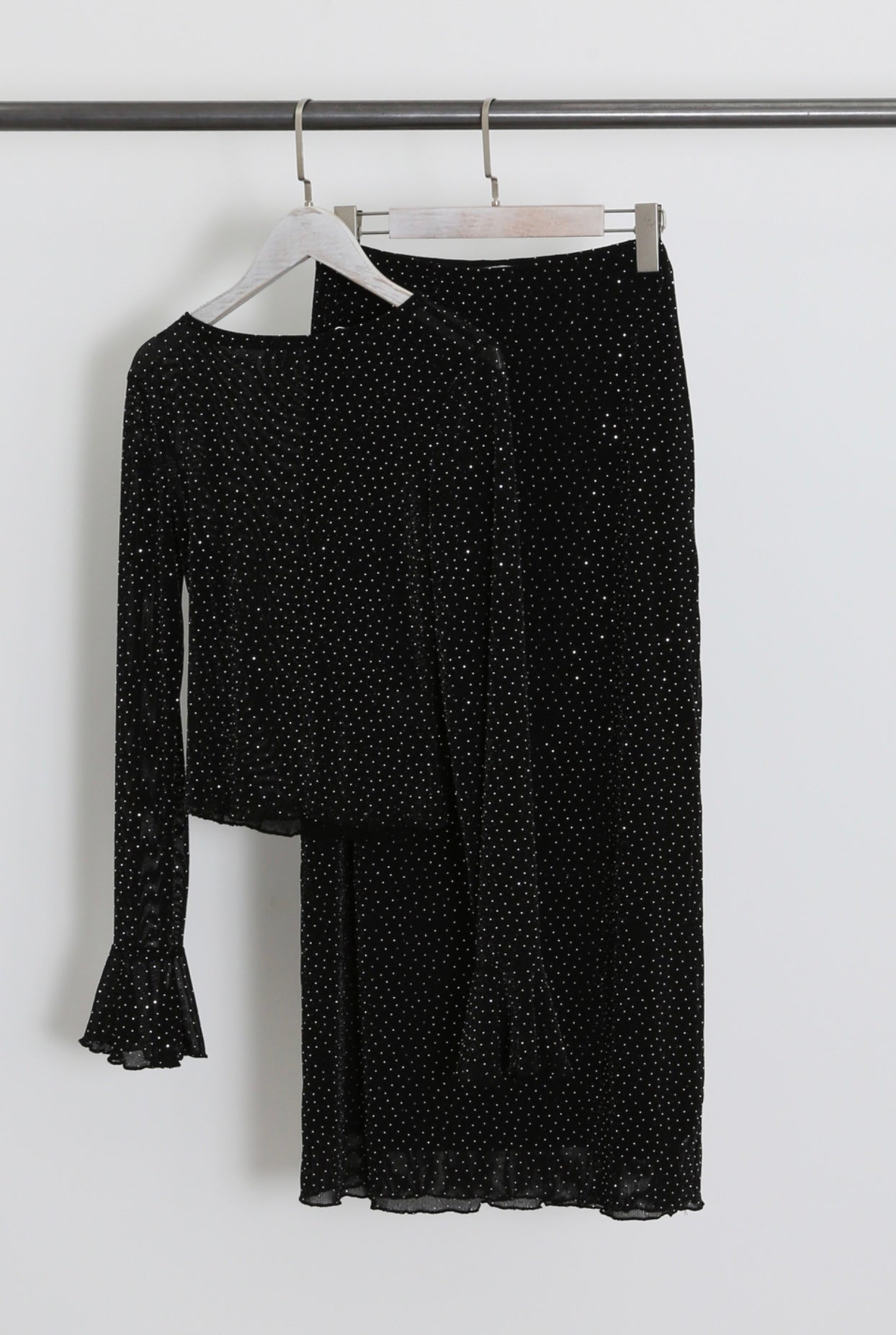 Haley Diamante Top and Midi Skirt Set 15648-2 Central Iceland