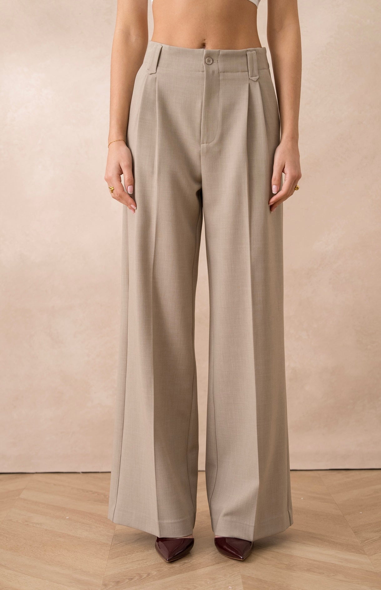 Buxur Taylor Wide Leg Beige