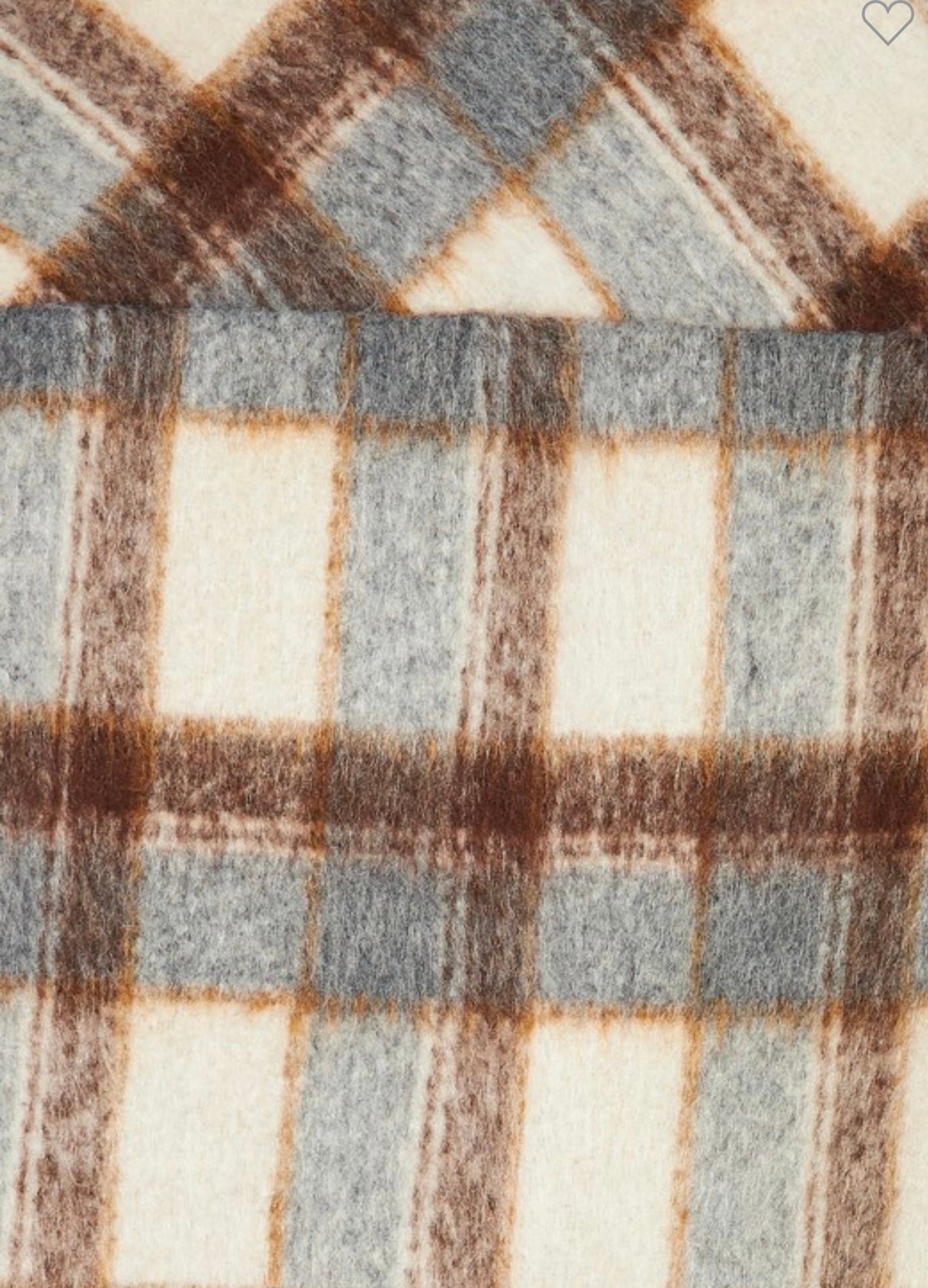 Skyrtujakki Kúreka Brúnn/beige/grár Fóðraður