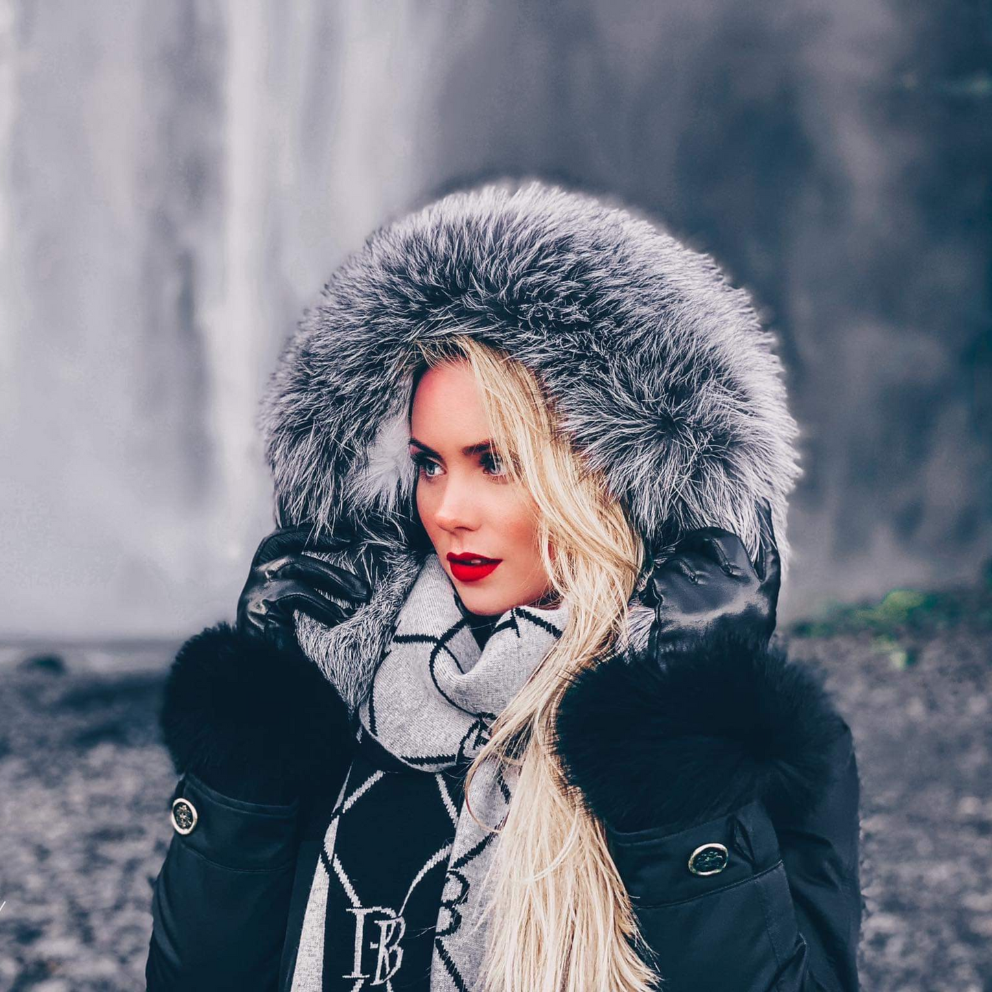 Reykjavík parka - Silfur refur Royal B