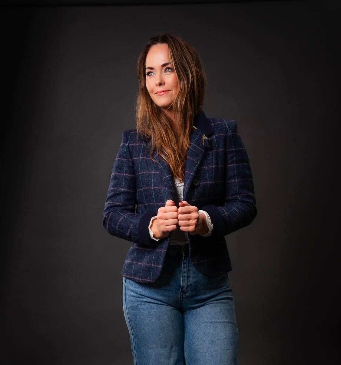 Blazer Sasha Tweed Navy Dreamer. Walker and Hawkes – Ladies Jack Murphy