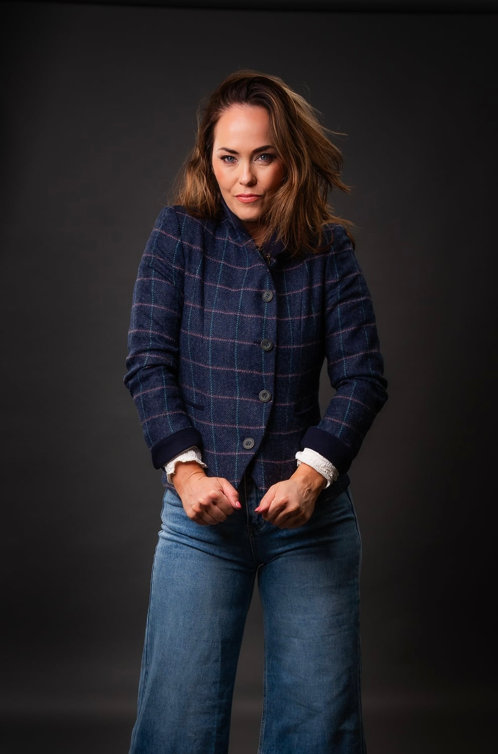 Blazer Sasha Tweed Navy Dreamer. Walker and Hawkes – Ladies Jack Murphy