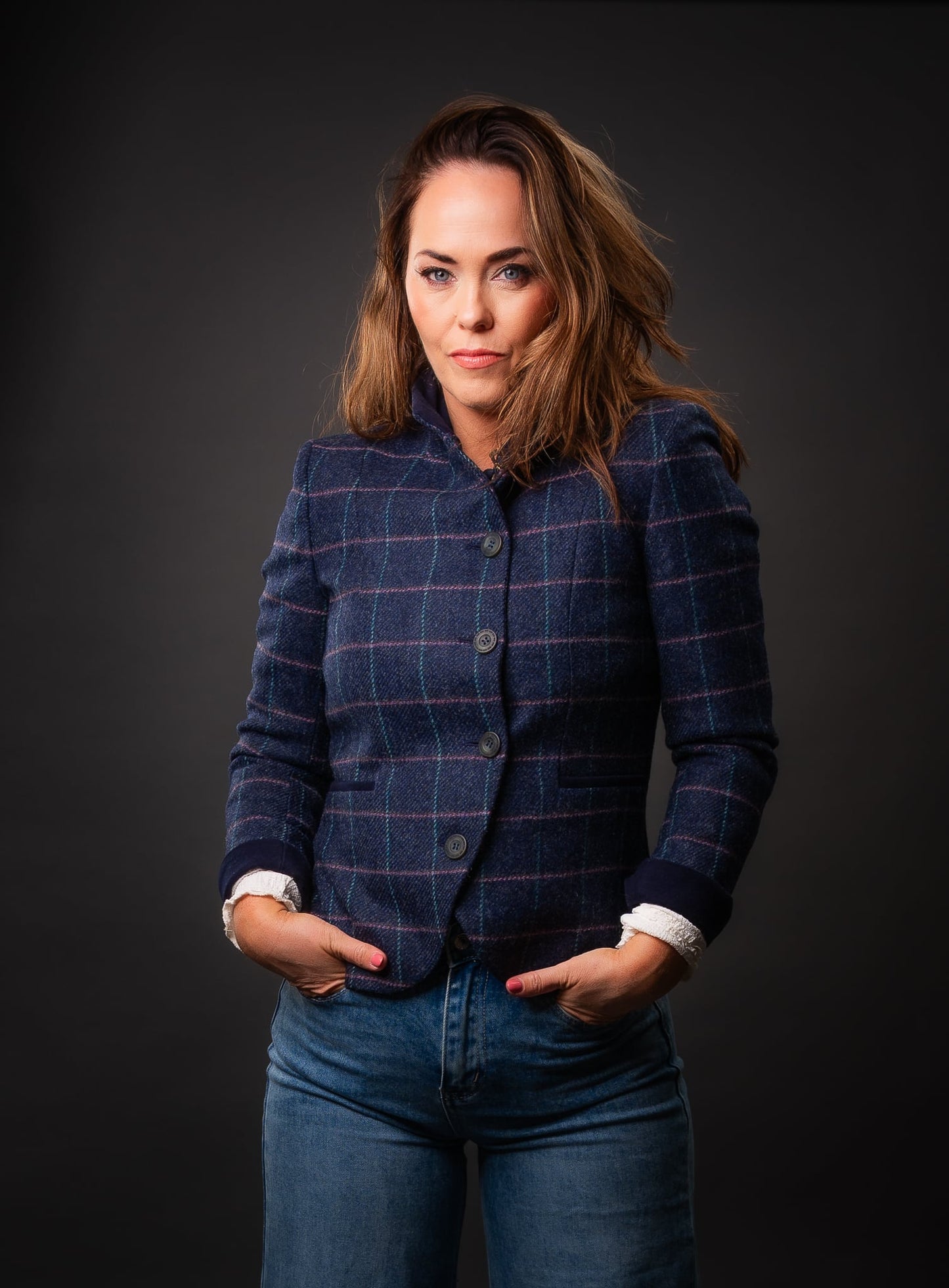 Blazer Sasha Tweed Navy Dreamer. Walker and Hawkes – Ladies Jack Murphy