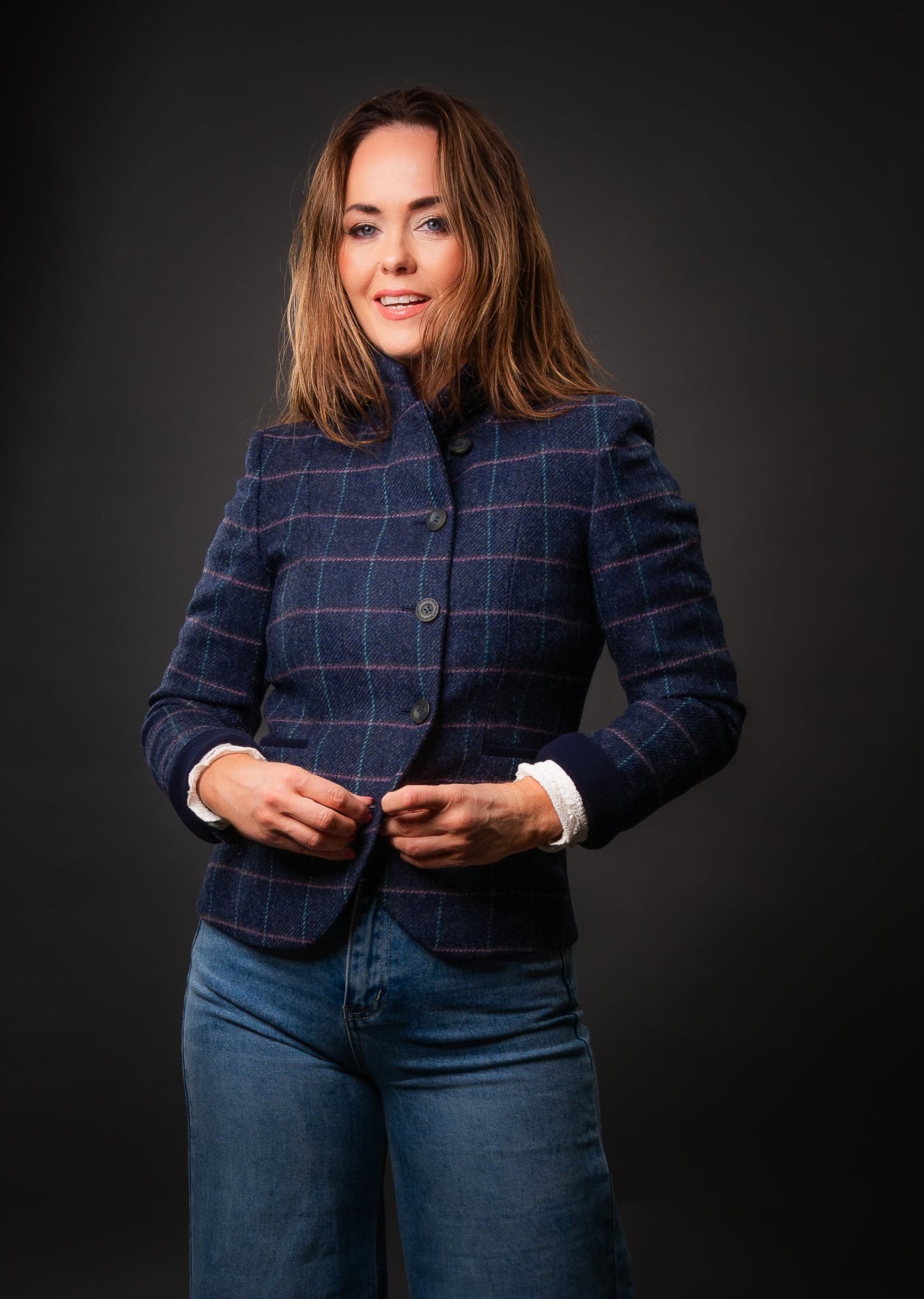 Blazer Sasha Tweed Navy Dreamer. Walker and Hawkes – Ladies Jack Murphy
