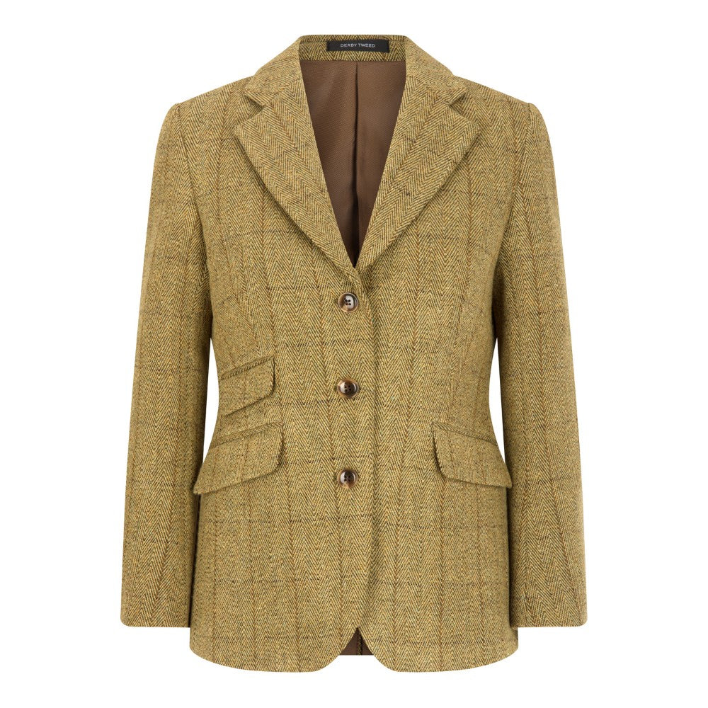 Blazer Derby Tweed Dark Sage. Walker and Hawkes – Ladies Mayland