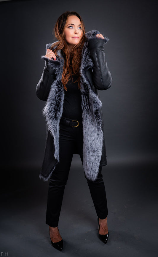 Mokkakápa Toscana Sheepskin SÉRPÖNTUN Central Iceland