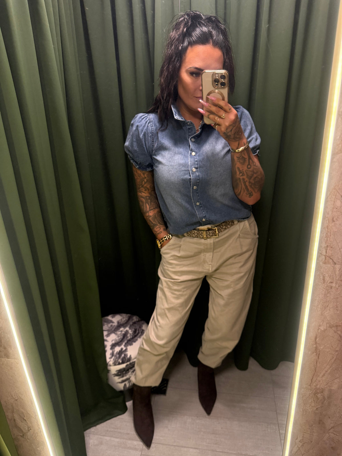 Veronica denim shirt ￼￼ Central Iceland
