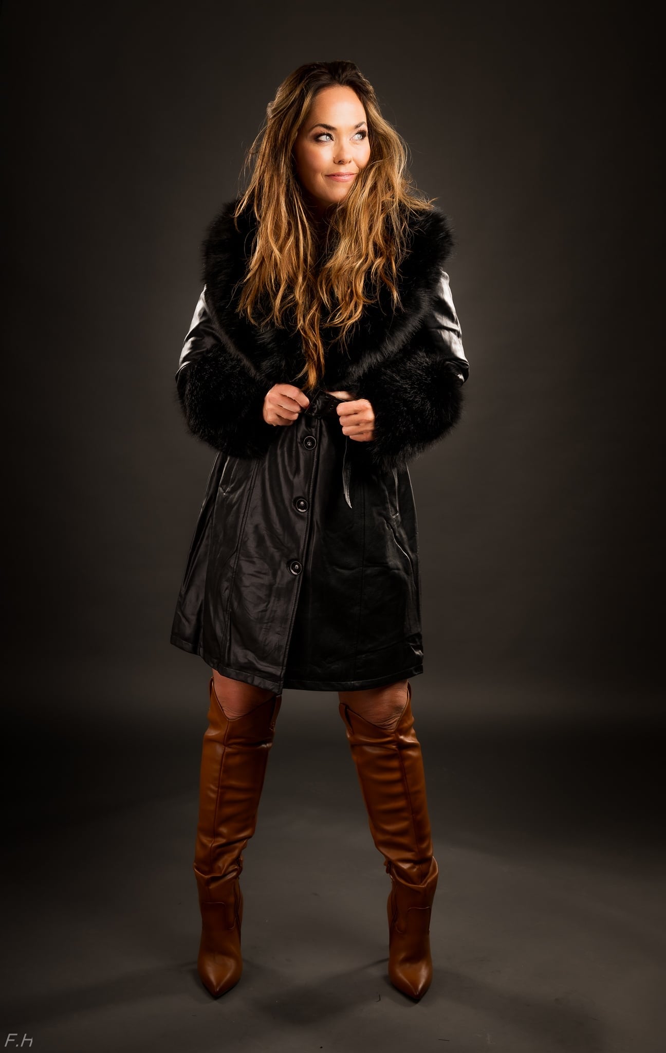 Vegan Leather Coats Black