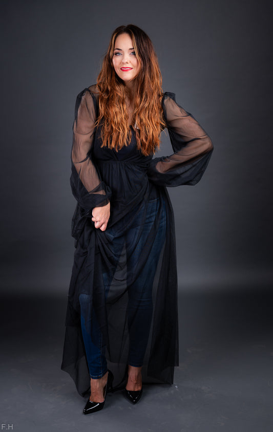 See-through kjóll 54223