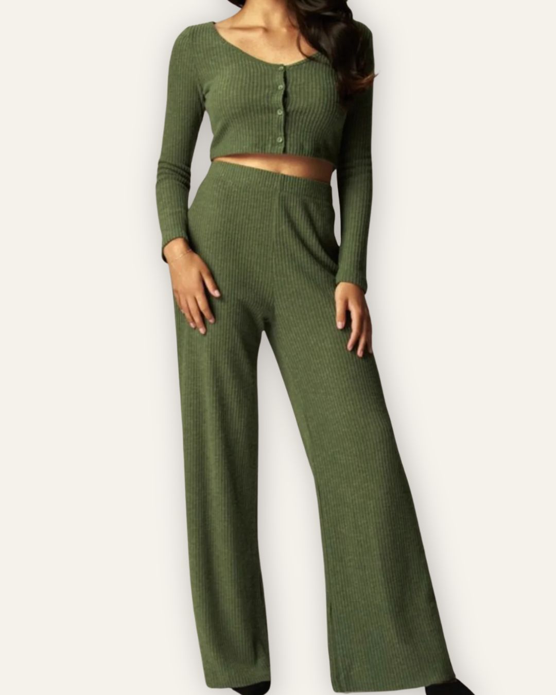Melange Two-Pieces Olive Central Iceland
