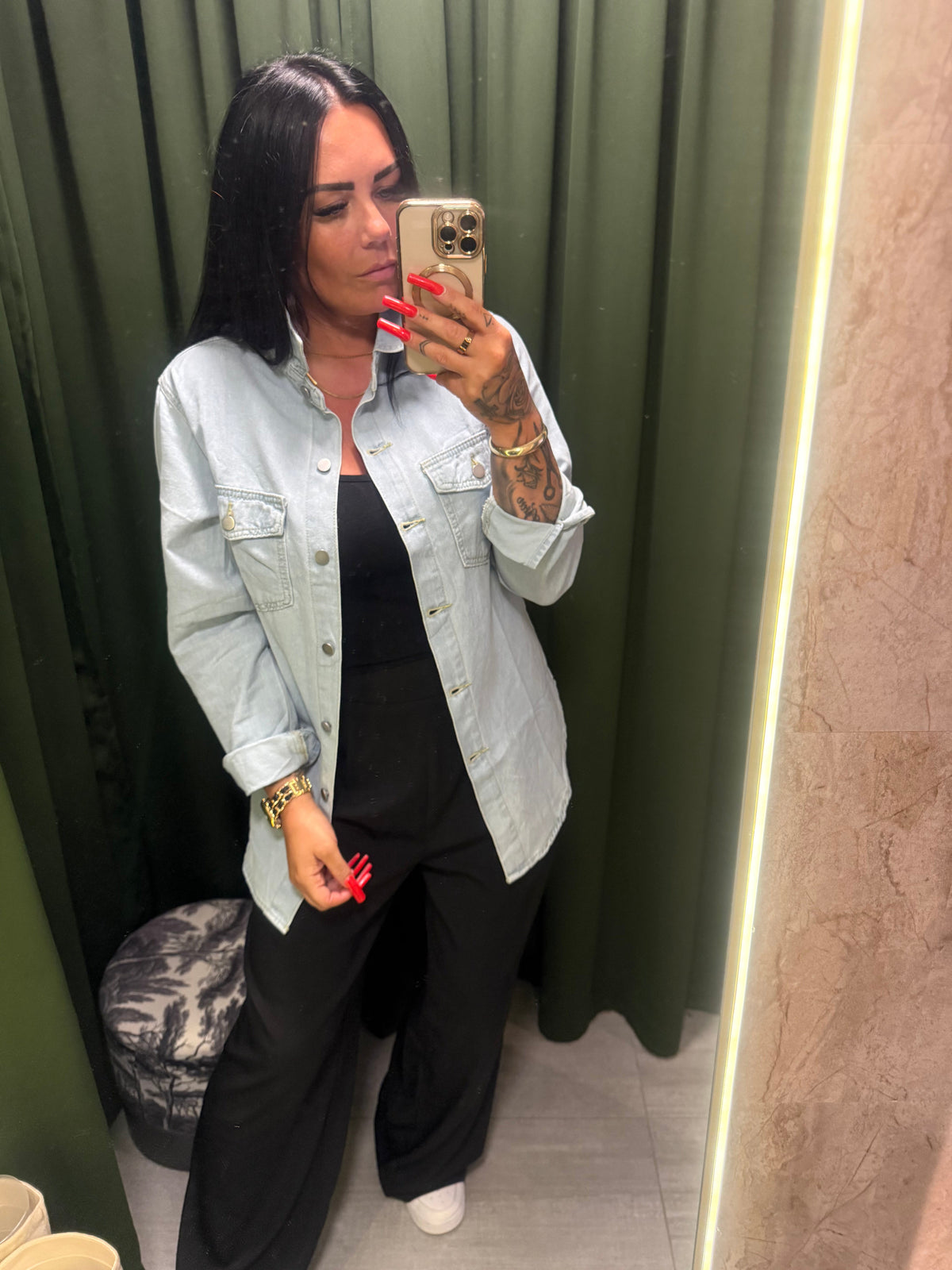 Victoria denim skyrta Central Iceland