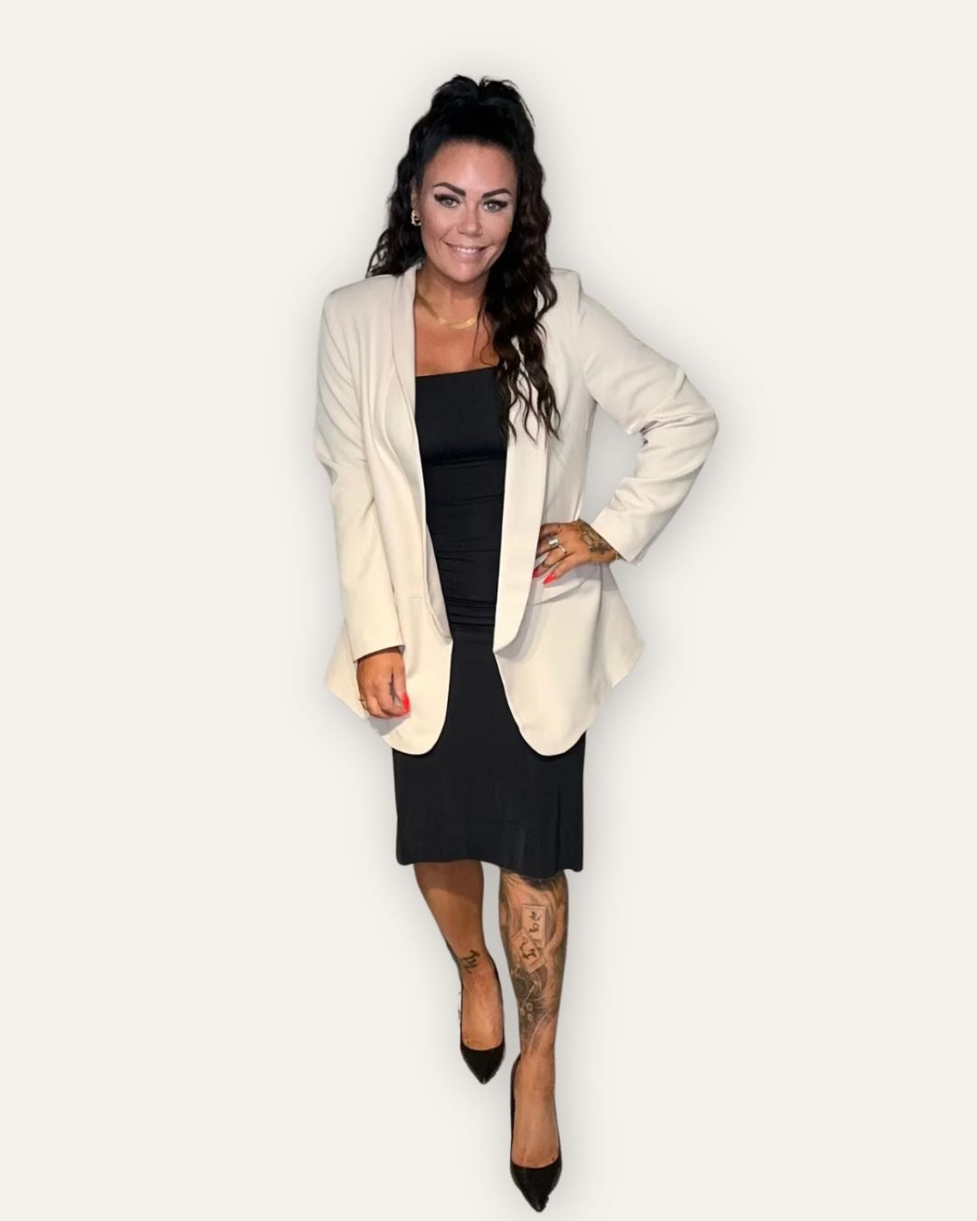 Blazer Beige Oversized 66001 Central Iceland