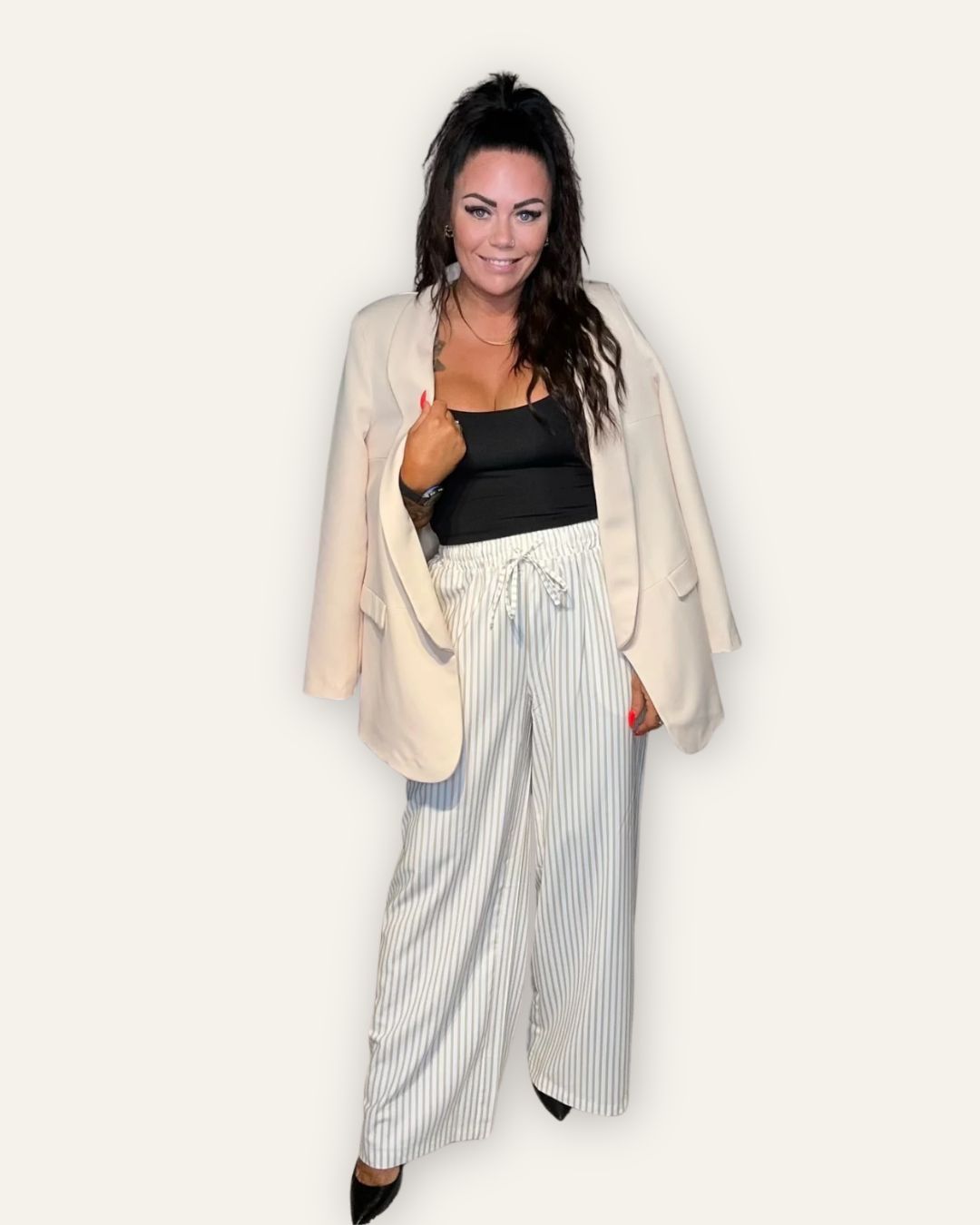 Blazer Beige Oversized 66001 Central Iceland