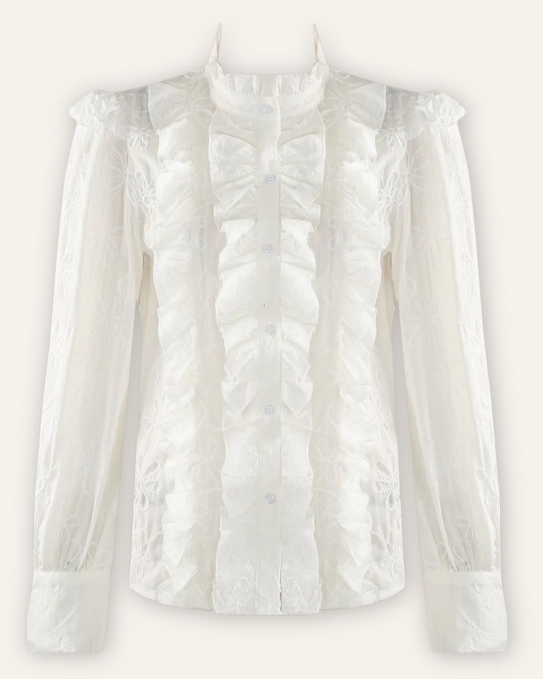 Skyrta Susie Flöff white