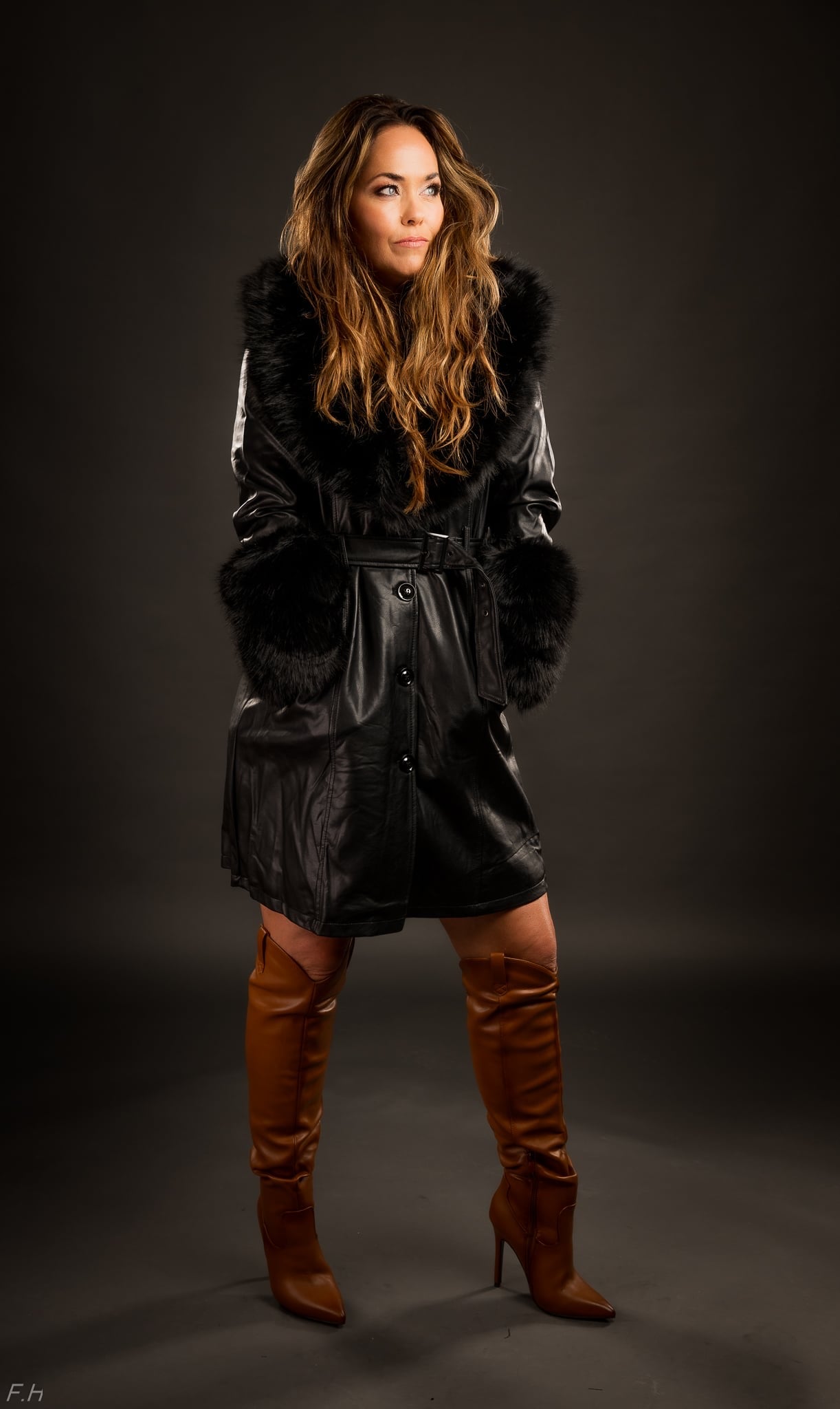 Vegan Leather Coats Black