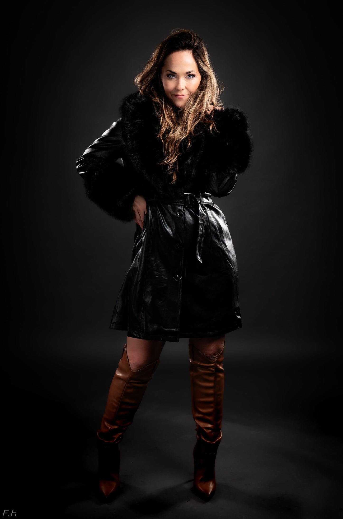 Vegan Leather Coats Black