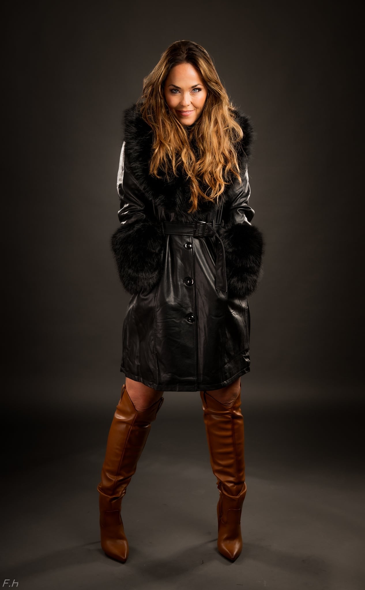 Vegan Leather Coats Black