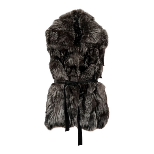 Hampton Silver Fox Fur Vest | Royal B Royal B